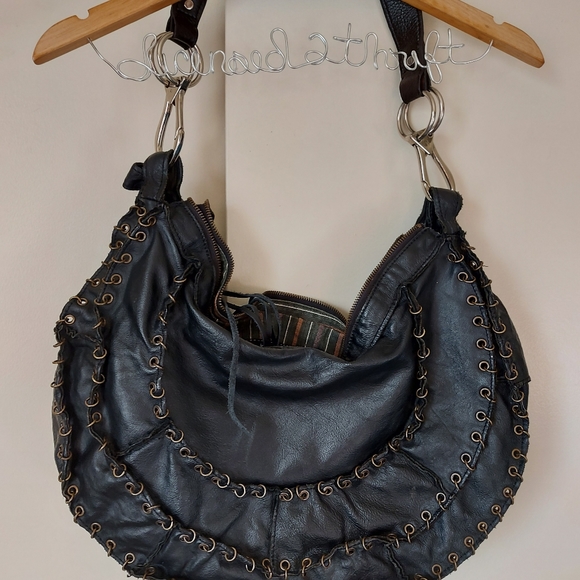 Studded Moto hobo bag - Picture 4 of 6